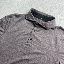 Lululemon Evolution Polo Golf Shirt Mens Small Purple Performance Short Sleeve