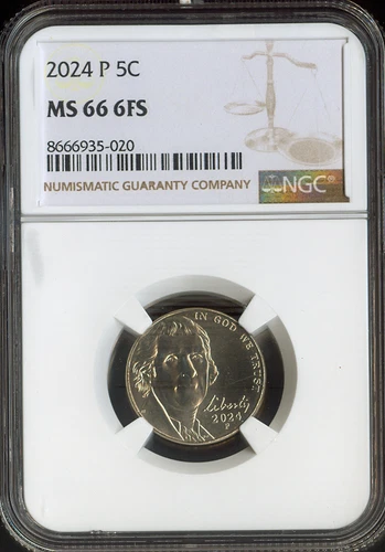 2024-P Jefferson Nickel — photo from the most recent tracked eBay sale