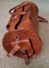 Leather Travel Duffel Bag Luggage/Gym Vintage 23"X 10" Overnight ~Weekend Travel — photo 5