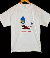 Vintage 90s Curious George Ether T Shirt TV Show Universal Studios