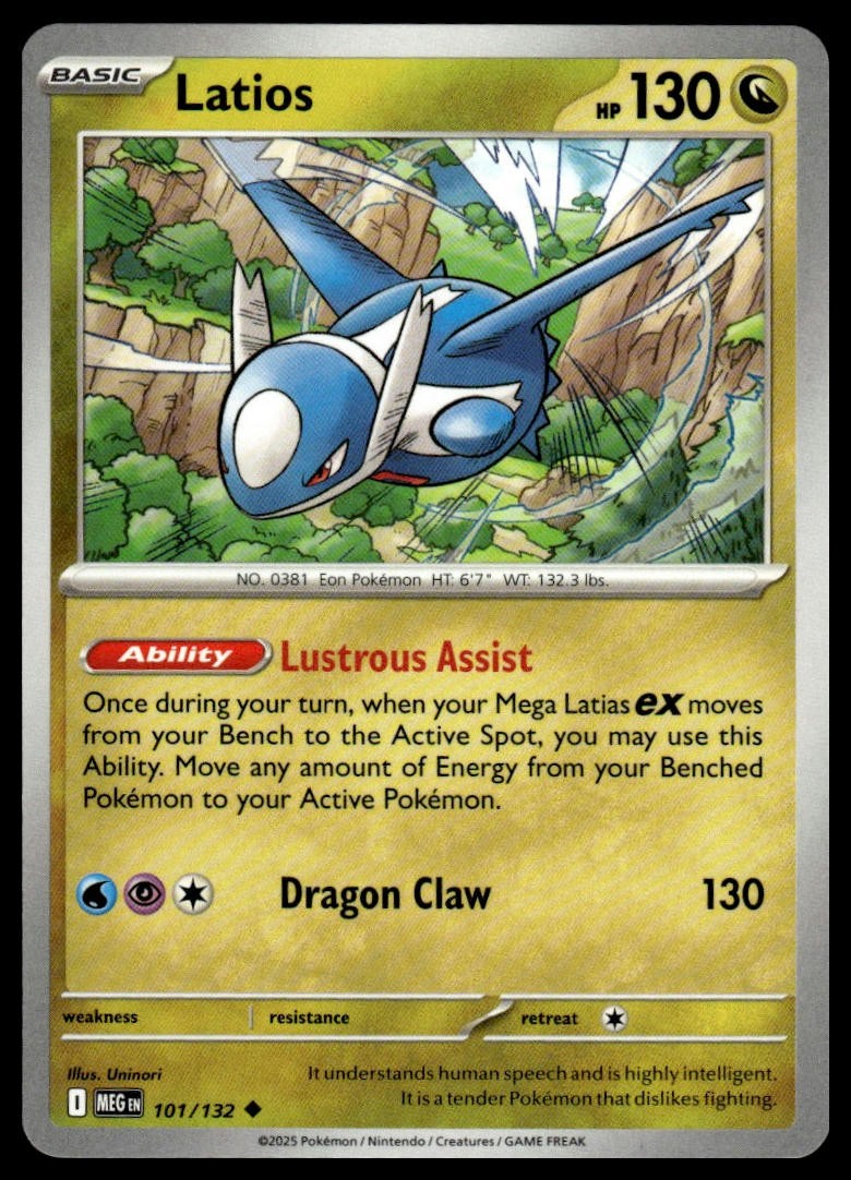 Latios ME01: Mega Evolution 101/132 Normal NM