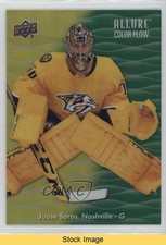 2023-24 Upper Deck Allure Color Flow Yellow Green Juuse Saros #CF-4 READ 1p3g