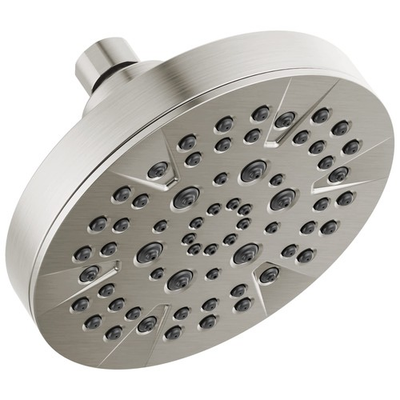 #ad Delta 6 Setting Brushed Nickel Shower Head with High Pressure Spray 6 Inch R... $115.92