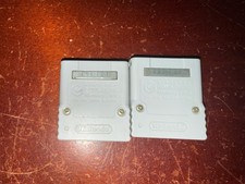 LOT OF 2 - OEM DOL-008 Gray GameCube Memory Cards