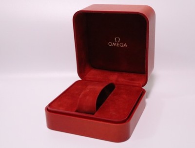 OMEGA Vintage Red Watch Box Genuine Case Only From JAPAN Exc+5 #2373