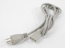 3-Prong Oval AC Power Cord Cable (Belden style for vintage HP and Wurlitzer 200)