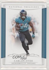 2018 Panini National Treasures Holo Silver 12/25 Carlos Hyde #23 0o0