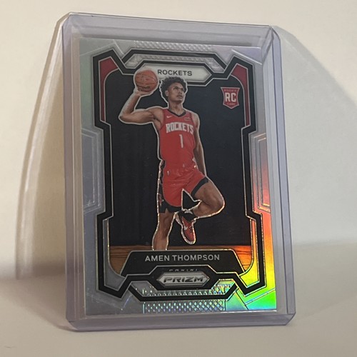 2023-24 Panini Prizm Amen Thompson Silver Prizm Rookie RC Houston Rockets - 第 2/5 張圖片