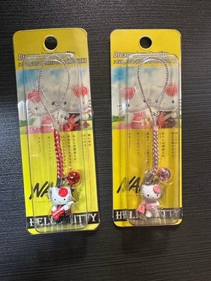 Hello Kitty x NANA 2005 Limited Edition Strap Set of 2 Japanese Netsuke Toy