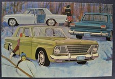 1964 Studebaker Lark Challenger Commander Sedan Lg Postcard Excellent Original 1964 Studebaker Lark Challenger Commander Sedan Lg Postcard Excellent Original
