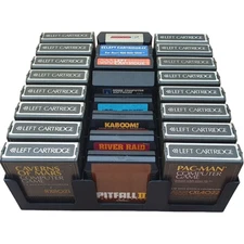 Atari 400, 800, XL, XE Game Storage (Holds 24 Cartridges) Rack/Stand/Tray/Box