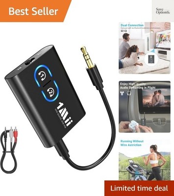 Bluetooth 5.3 Transmitter Receiver for TV to Wireless Headphones, Dual Link a...