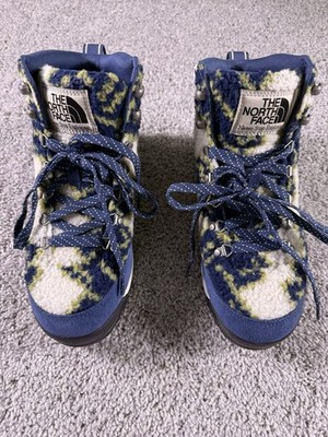 The North Face Women s Back-To-Berkeley IV High Pile Boots Navy/Cream size 9.5