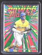 Jarren Duran 2025 Topps Chrome Logofractor Power Players Green /99 #PP-2 Red Sox