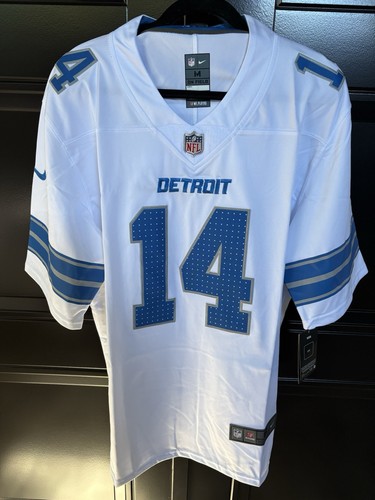 Detroit Lions Amon-Ra St. Brown #14 Jersey Men Medium White NFL Football