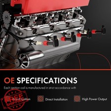 A-Premium Ignition Coil Pack Set of 8 Square Chevy Silverado Sierra Yukon