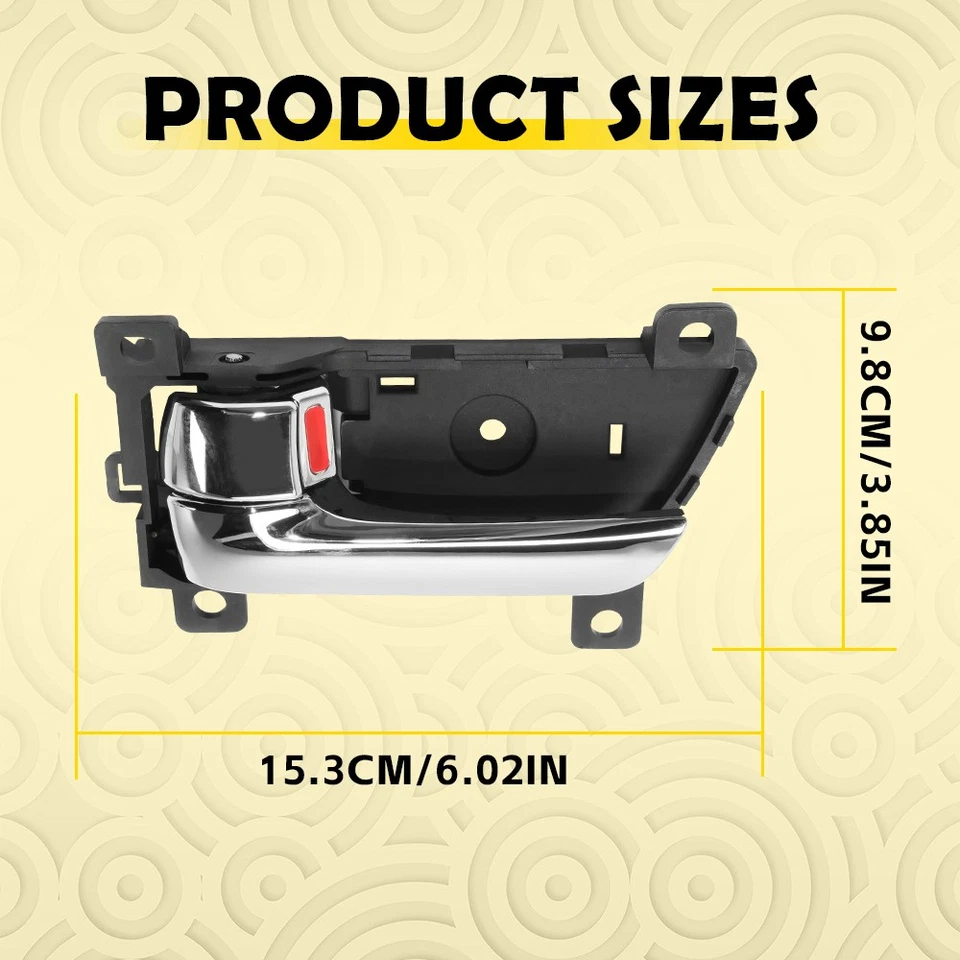 Interior Door Handle For 2011 2012 2013 14 2015 Kia Sorento Front/Rear Driver EH - Imagem 4 de 4