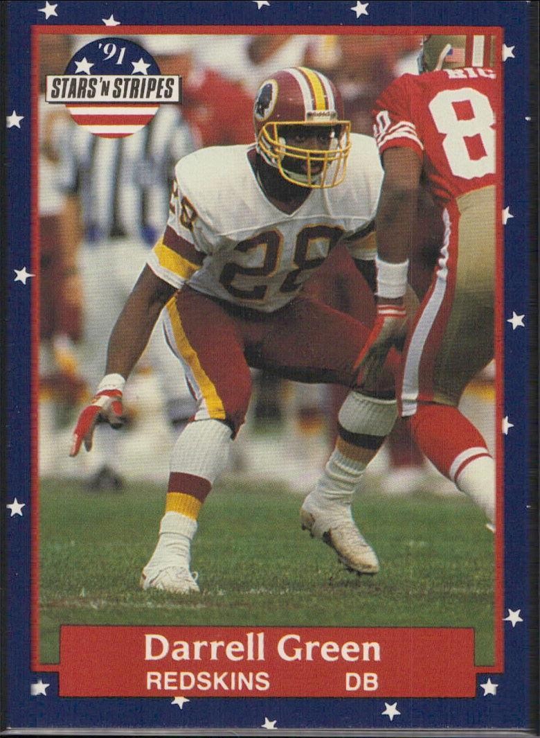 Darrell Green 1991 Fleer Stars 'n Stripes #116 Washington Redskins