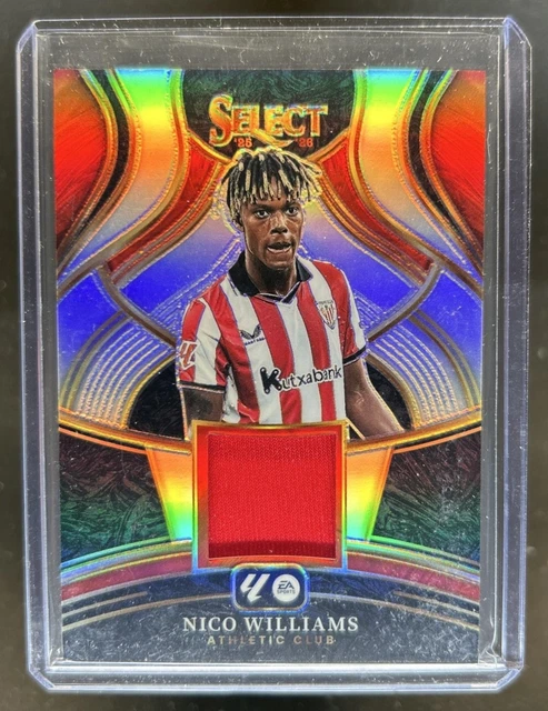 2025-26 Panini Select La Liga Nico Williams Memorabilia Jersey #1 Athletic Club