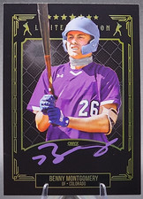 2024 Onyx Benny Montgomery On Card Auto Purple Ink Spring Signings Colorado SP