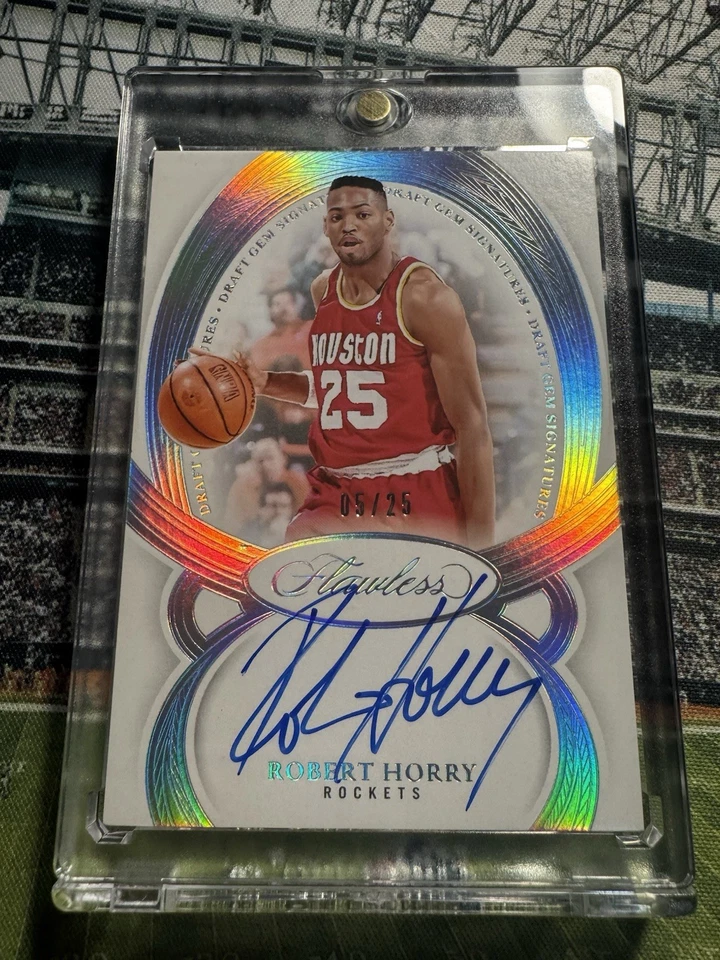 Robert Horry Houston Rockets 2024-25 Panini Flawless Autograph 5/25 - Image 2 of 4