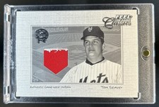 2001 Fleer Greats of the Game Tom Seaver Feel Classics Jersey Mets