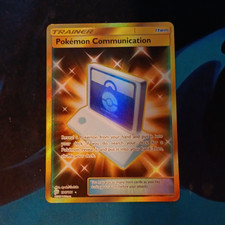Pokémon Communication Trainer Full Art Holo Secret Rare 196/181 SM-Team Up on eBay