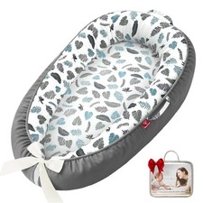 Baby Lounger - 100 Cotton Baby Lounger for Newborn with Lounger Cover, Porta...