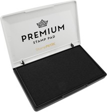 Premium Stamp Pad Large Size 3.5" x 6" - for Traditional Rubber Large, Black