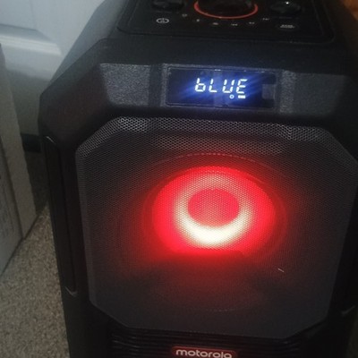 Motorola 820 Portable Bluetooth Party Speaker w/ LED Lights USB AUX HDMI 5.0