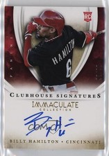 2014 Panini Immaculate Clubhouse Signatures 93/99 Billy Hamilton #36 Auto 0c6