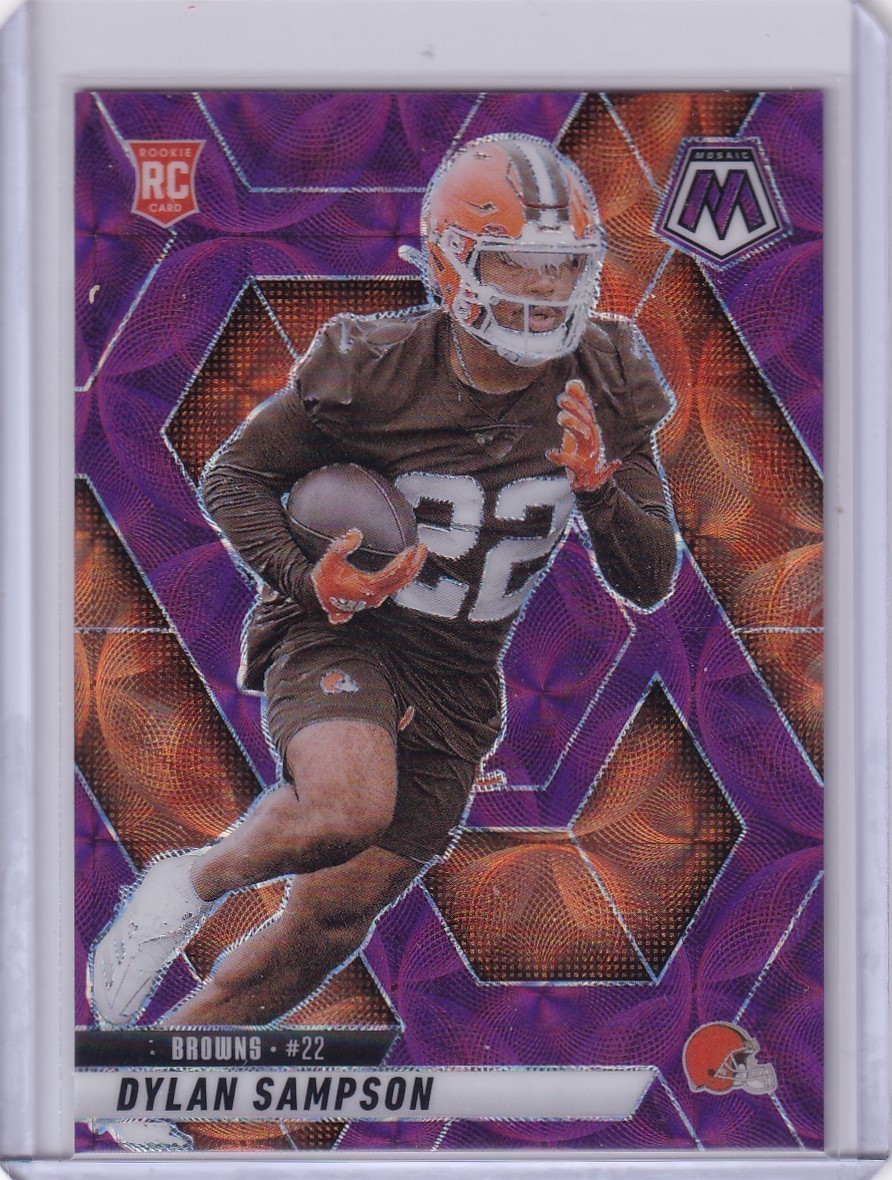 2025 Panini Mosaic #355 Dylan Sampson Rookie Scope Purple Cleveland Browns