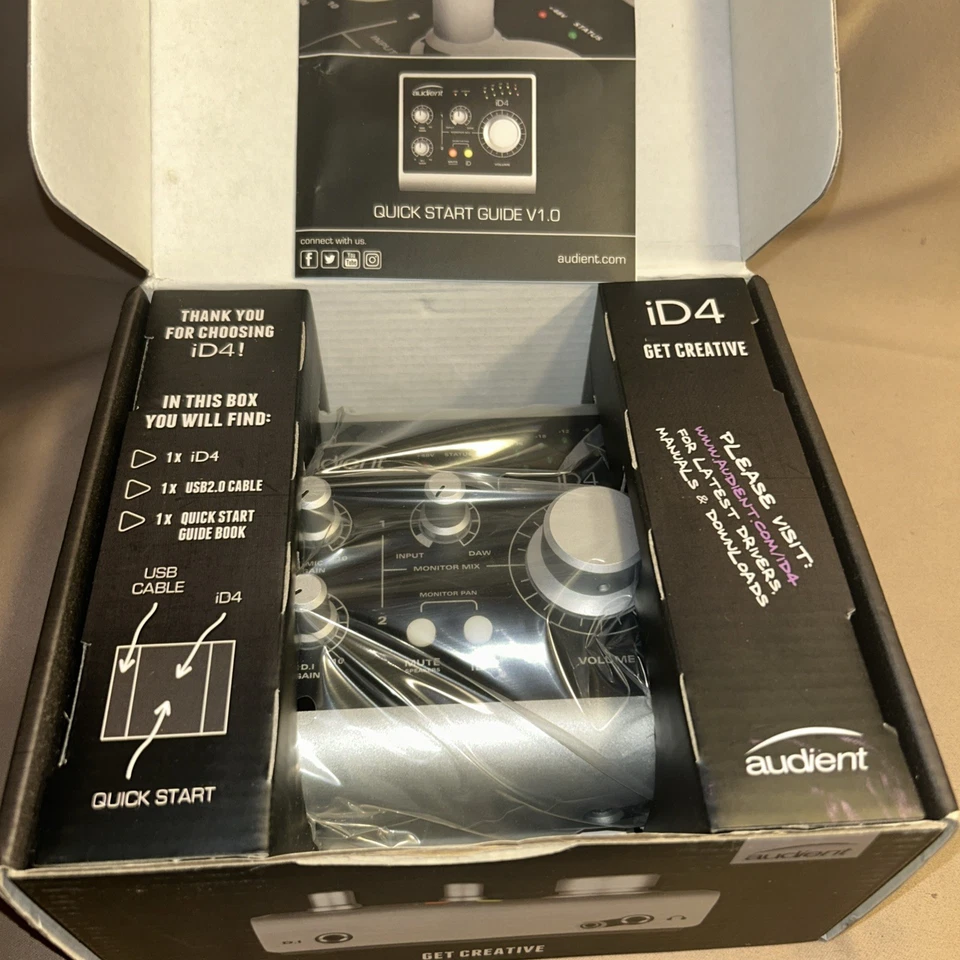 Audient iD4 USB 2-in/2-out High Performance Audio Interface - Image 2 of 4