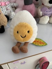 Jellycat Amuseables Happy Boiled Egg Brand New