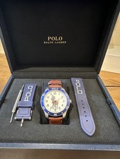 Polo Ralph Lauren Automatic Navy Rubber Strap Watch RRP £1599