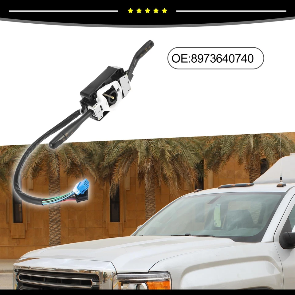 Interruptor de señal de giro negro apto para GMC W5500 Forward 1997 2006 8973640740 1/lote Foto 2 de 4
