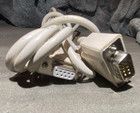 DB9 RS-232 9-Pin Male to Female Extension Cable, Beige Round 1:1 — photo 1