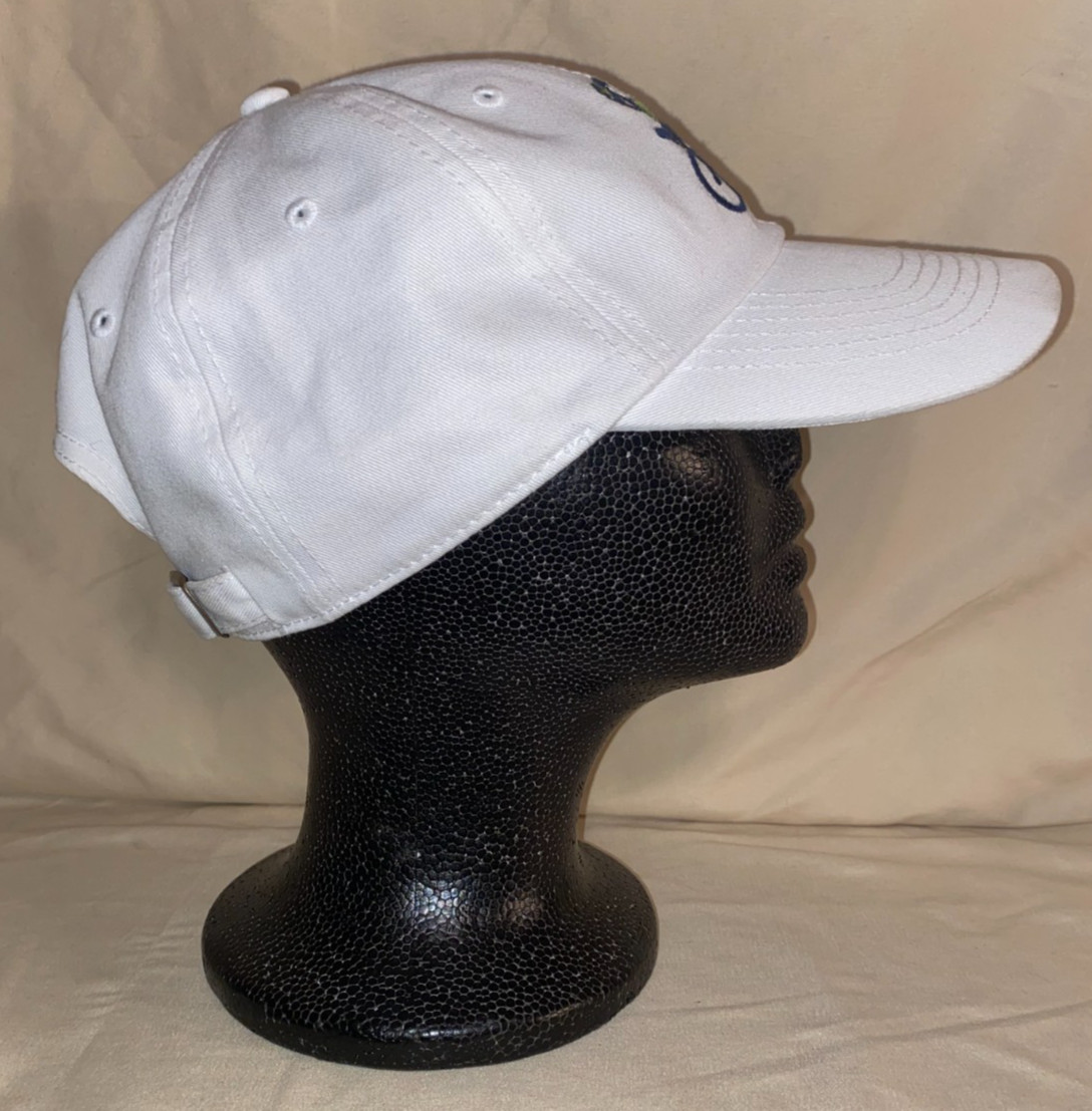 White Life Is Good Lets Ride 100% Cotton Bike Ride Bicycle Adjustable Hat