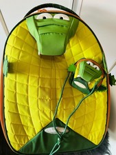 Sammies Samsonite Kinder Reise Koffer Trolley Set leicht 2Rollen KROKODIL grün 