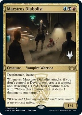 Maestros Diabolist - Near Mint MTG Promo Pack: Streets of New Capenna