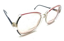 Gucci Vintage GG 2102 49E Crystal Red Black Square Eyeglasses Frames 57-17 140