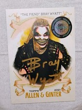 *The Fiend*  Bray Wyatt  2021 Allen & Ginter Certified Autographed Insert Card 