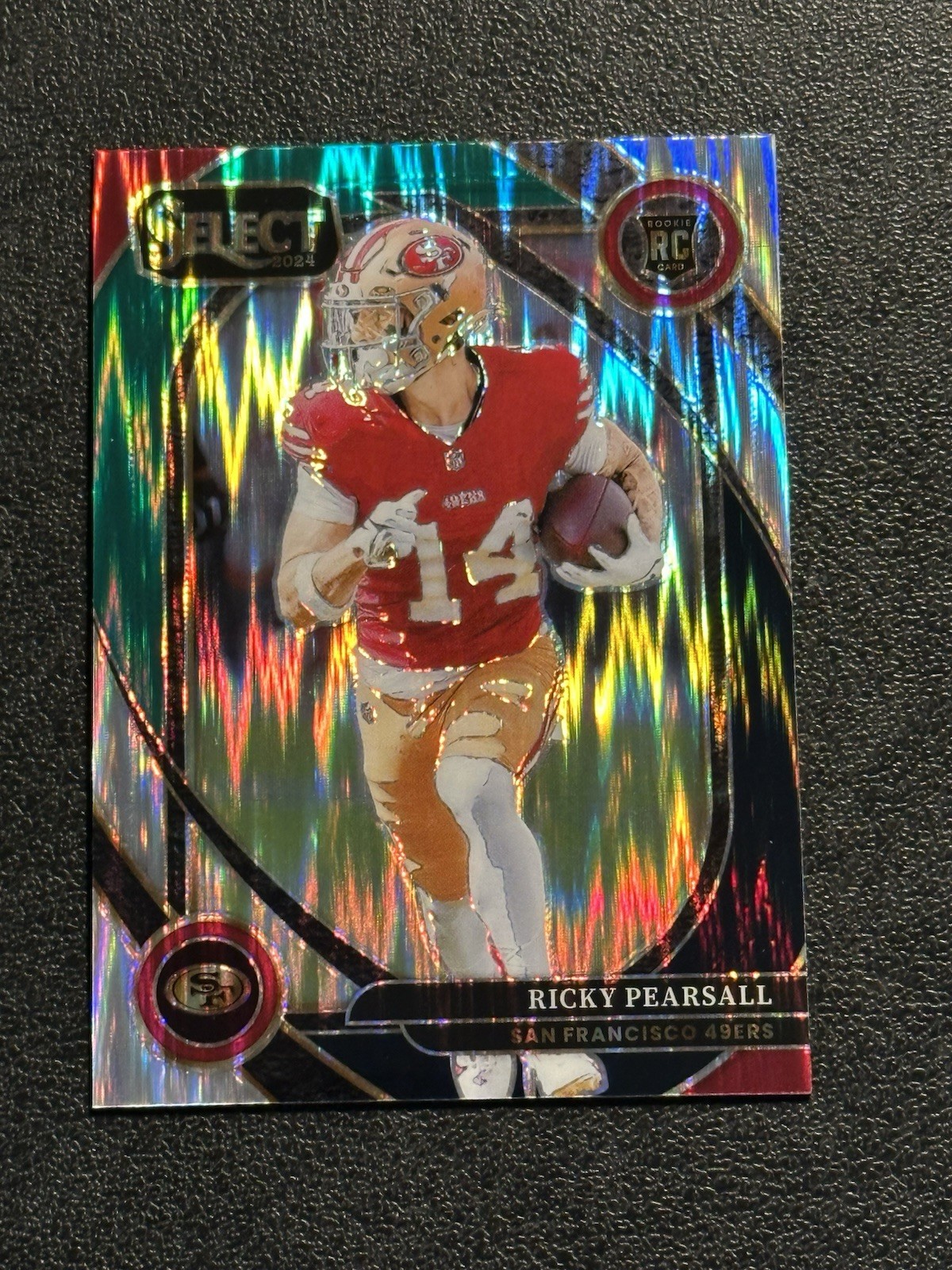 2024 Select Club Level Ricky Pearsall #285 Green And Black Shock Prizm (RC)