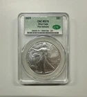 2024 $1 American Silver Eagle MS70 CAC First Delivery Label – 1oz Silver Coin