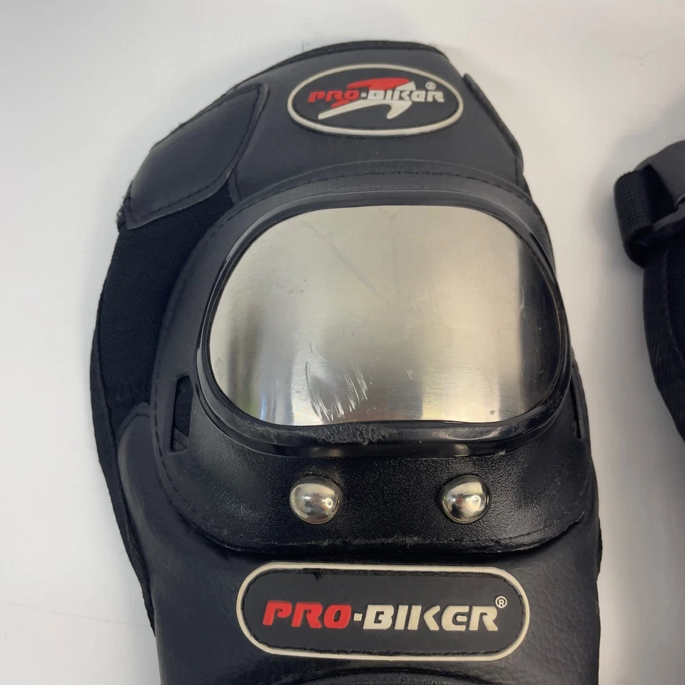 PRO-BIKER взрослый размер средний металлический колена голени предохранители черный - Изображение 2 из 4