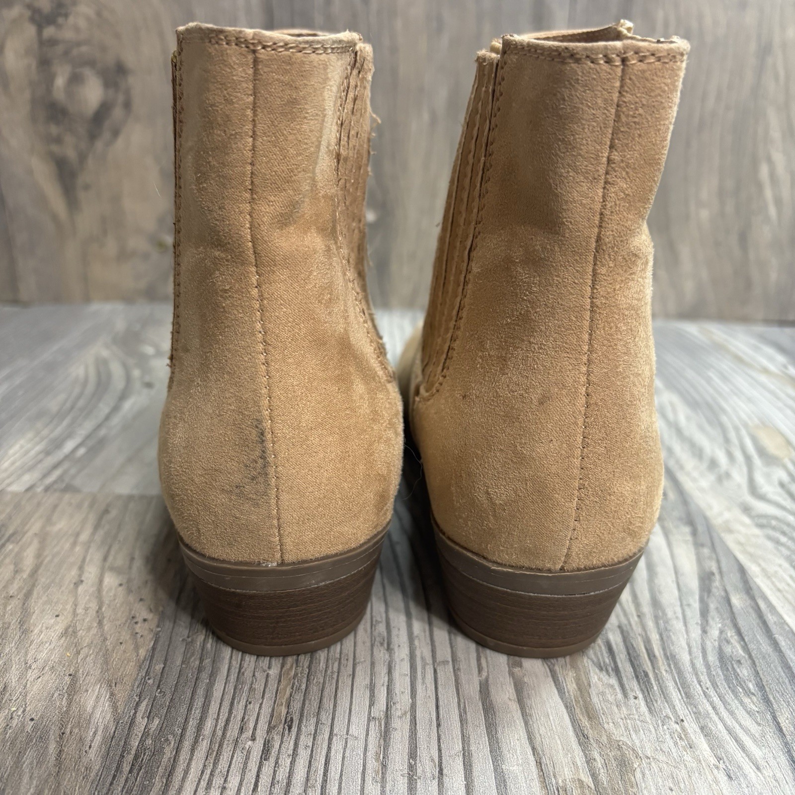 Universal  Thread Tan Western Pull On Booties Wom… - image 4
