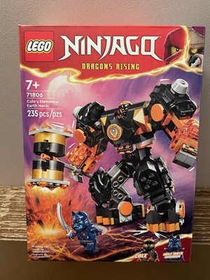 LEGO NINJAGO: Cole's Elemental Earth Mech (71806) (Two Minifigs!) NEW SEALED BOX