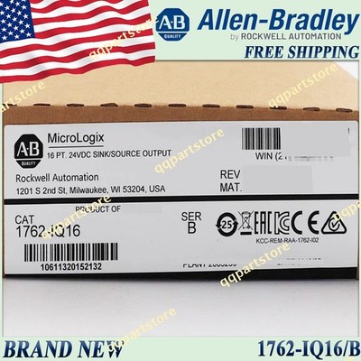 New 1762-IQ16/B AB MicroLogix Input Module FreeShip 1762IQ16 serB 1762 IQ16 US