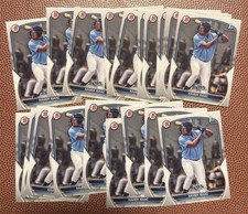 Xavier Isaac Tampa Bay Rays 2023 Bowman 1st 20 Card Lot