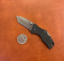 Cold Steel Knives Mini Recon 1 Lockback  AUS8  Stainless Steel Tanto Point